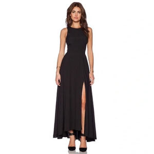 NAVEN x Revolve High Neck Side Slit Maxi Dress